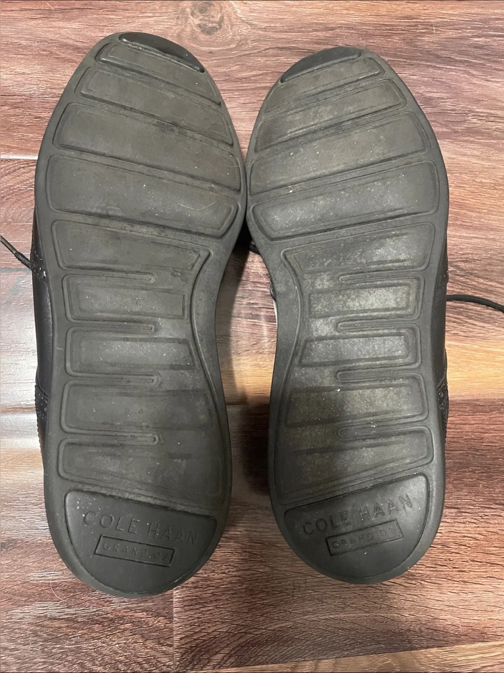 Cole Haan Original Grand. OS Men's Black Leather Wingtip Dress Shoes